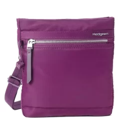 Leonce Small Vertical Crossover RFID In Deep Velvet