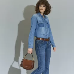 The Bridge Pearl District - Shoulder Bag 20 Cm In Gold Brown 7 The Bridge Pearl District - Shoulder Bag 20 Cm In Gold Brown -Modetaschen Geschäft compressed articleImages2 0 4 04121701 2e 11