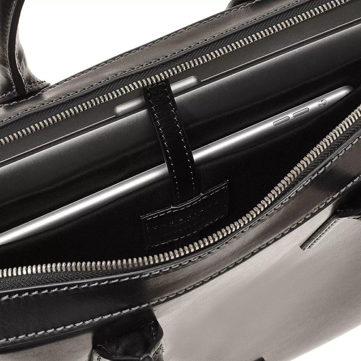 The Bridge Bufalini – Aktentasche 15" In Schwarz/Platin 4 The Bridge Bufalini – Aktentasche 15" In Schwarz/Platin – Bild 2