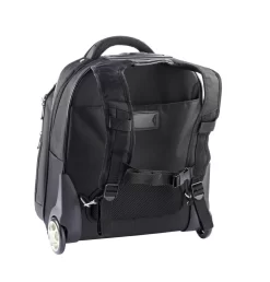 Trolley Rucksack 47,5cm Aus Nylon In Schwarz -Modetaschen Geschäft compressed articleImages2 3 4 3444NY sw r ckseite 2 1