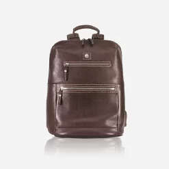 Berlin - 13" Laptop-Backpack Aus Leder In Braun