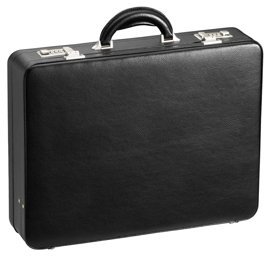 Tradition Business, Aktenkoffer Aus PU-Leder In Schwarz