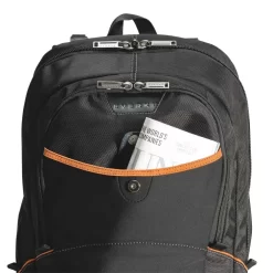 Glide Laptop-Rucksack In Schwarz -Modetaschen Geschäft compressed articleImages2 F a fach vorne everki glide laptop rucksack schwarz bis 43 cm