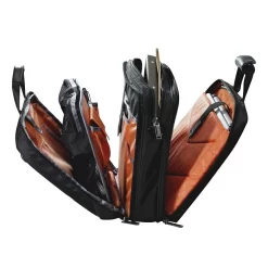 Versa - 17" Premium Briefcase In Schwarz -Modetaschen Geschäft compressed articleImages2 O f offen seite everki versa laptoptasche schwarz bis 43 cm