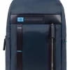 Piquadro Laptoprucksack Aus Rezykliertem Nylon In Schwarz -Modetaschen Geschäft compressed ca4545BIOBLU