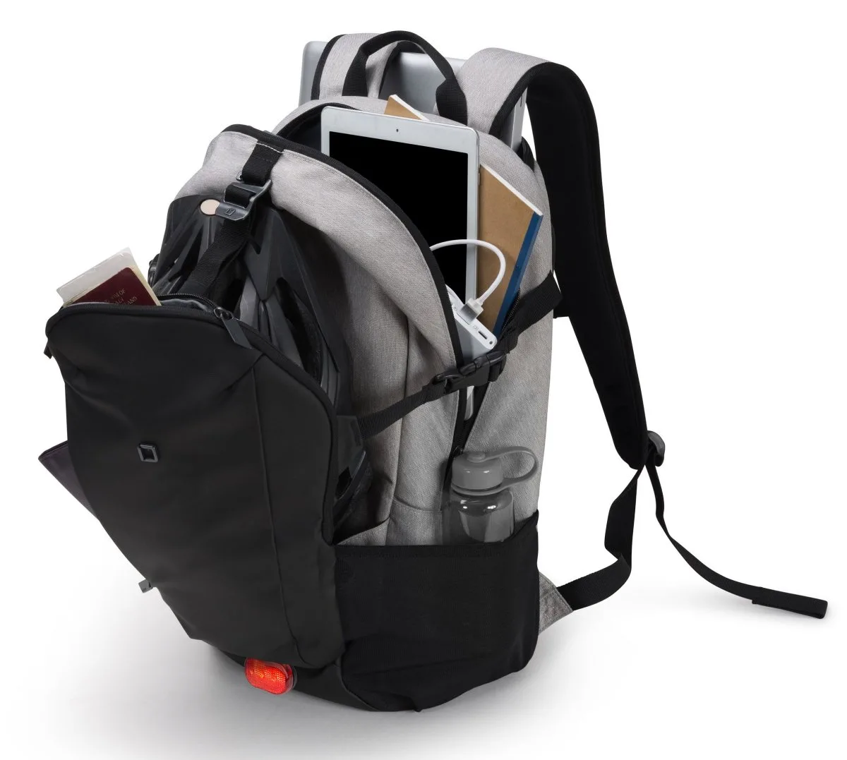 Dicota Notebook-Rucksack Go 15.6" Grau/Schwarz 4 Dicota Notebook-Rucksack Go 15.6" Grau/Schwarz – Bild 2