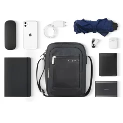 Bugatti Sera Schultertasche Anthrazit 17 Bugatti Sera Schultertasche Anthrazit -Modetaschen Geschäft compressed flatlay9