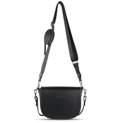 Bugatti Almata Schultertasche M Schwarz -Modetaschen Geschäft compressed front54