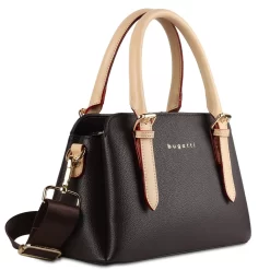 Bugatti Handtasche Ella S In Dunkelbraun 11 Bugatti Handtasche Ella S In Dunkelbraun -Modetaschen Geschäft compressed frontside