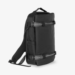 Backpack Smart Schwarz -Modetaschen Geschäft compressed side black BACKPACKSMART sfondo